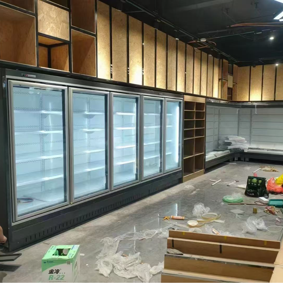 中冷启程(分体机）分体带门风幕柜/分体带门冷风柜/分体带门保鲜柜