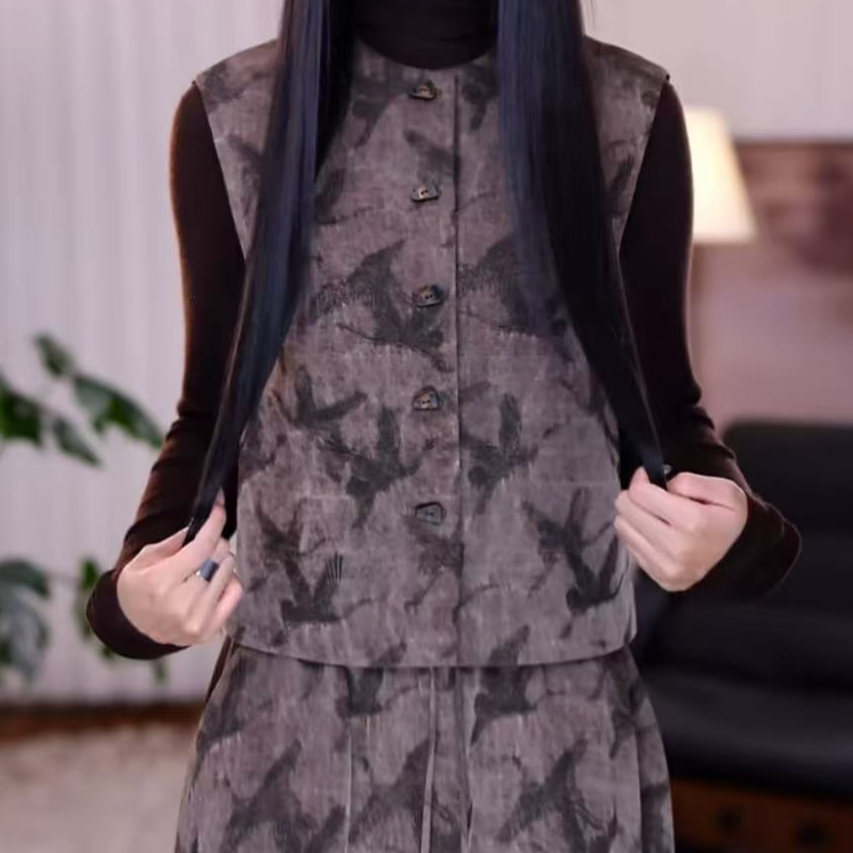 B『梵颂』新中式气质原创设计休闲显瘦时尚百搭马甲