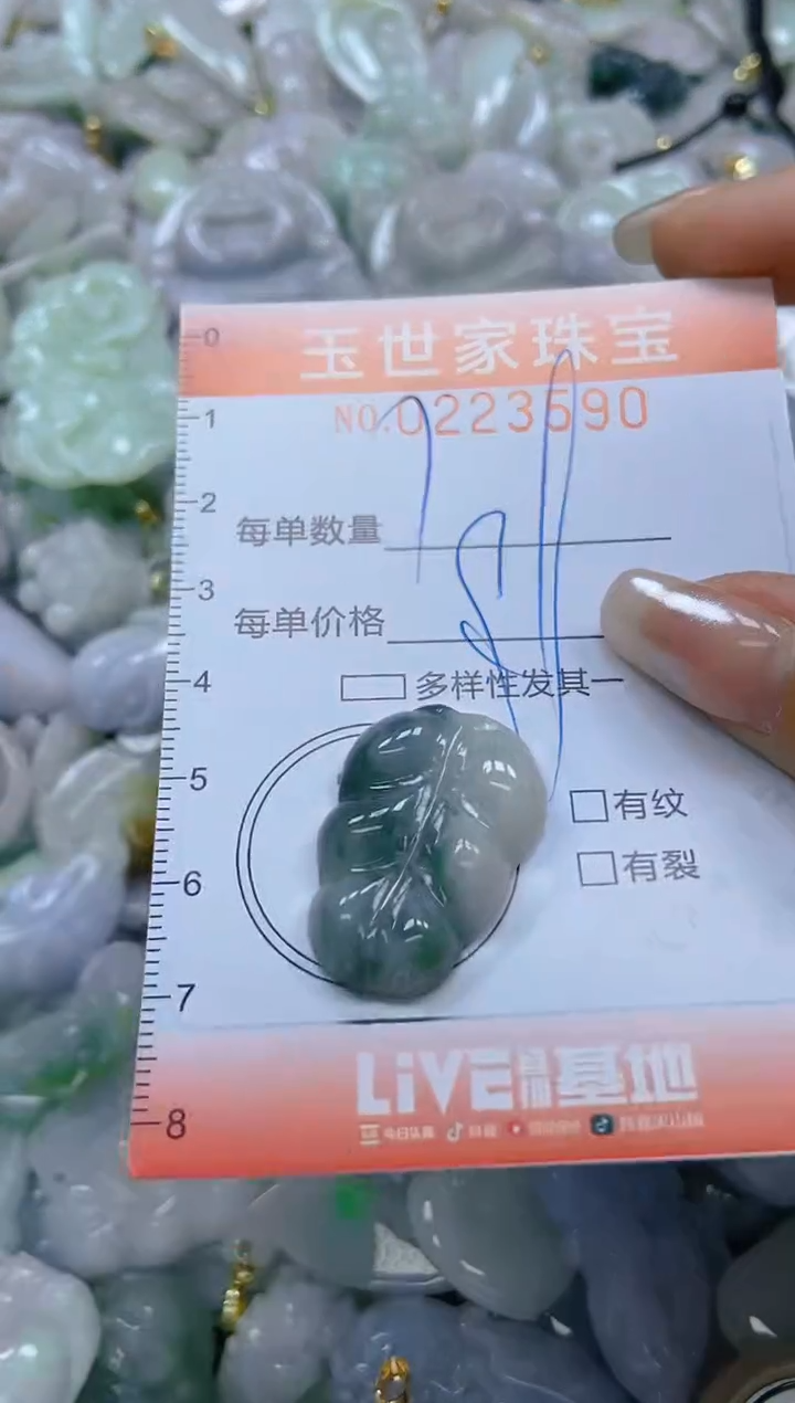 翡翠未镶嵌颈饰闪购0223590