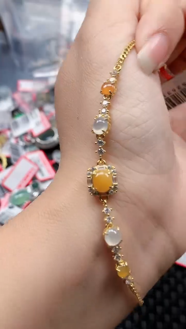 银S925镶嵌戒指翡翠天然A货缅甸翡翠