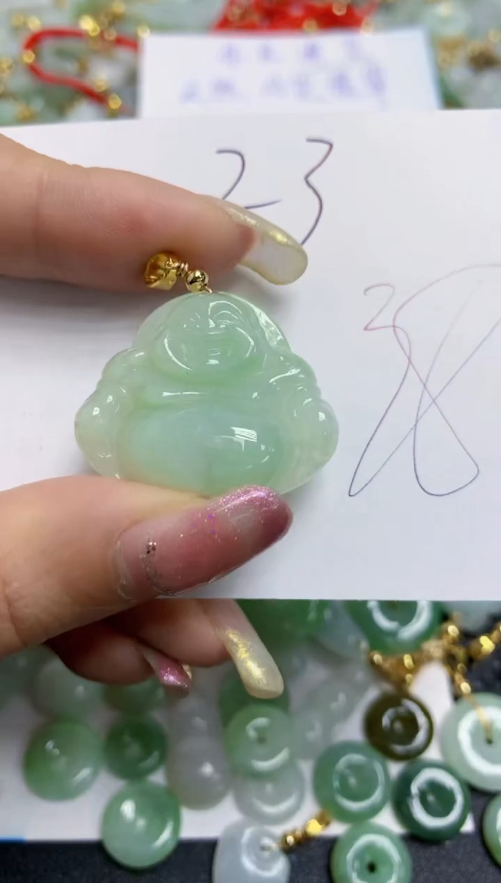 【闪购商品】翡翠颈饰合金天然翡翠A货