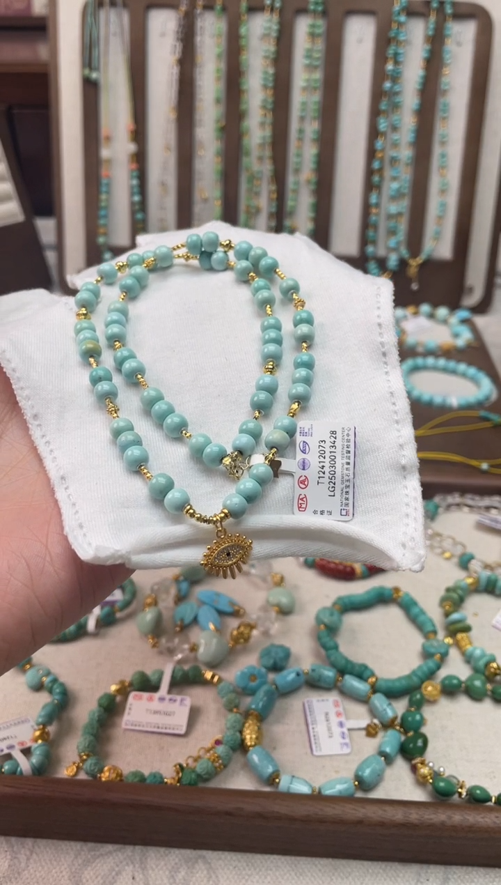 【闪购商品】绿松石银S925镶嵌项链3