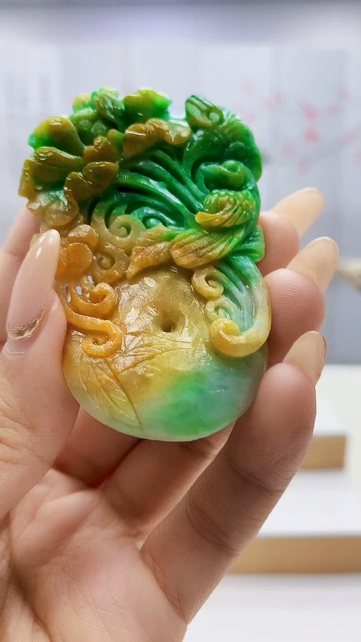 未镶嵌定制翡翠5145ty-毛货挂件19