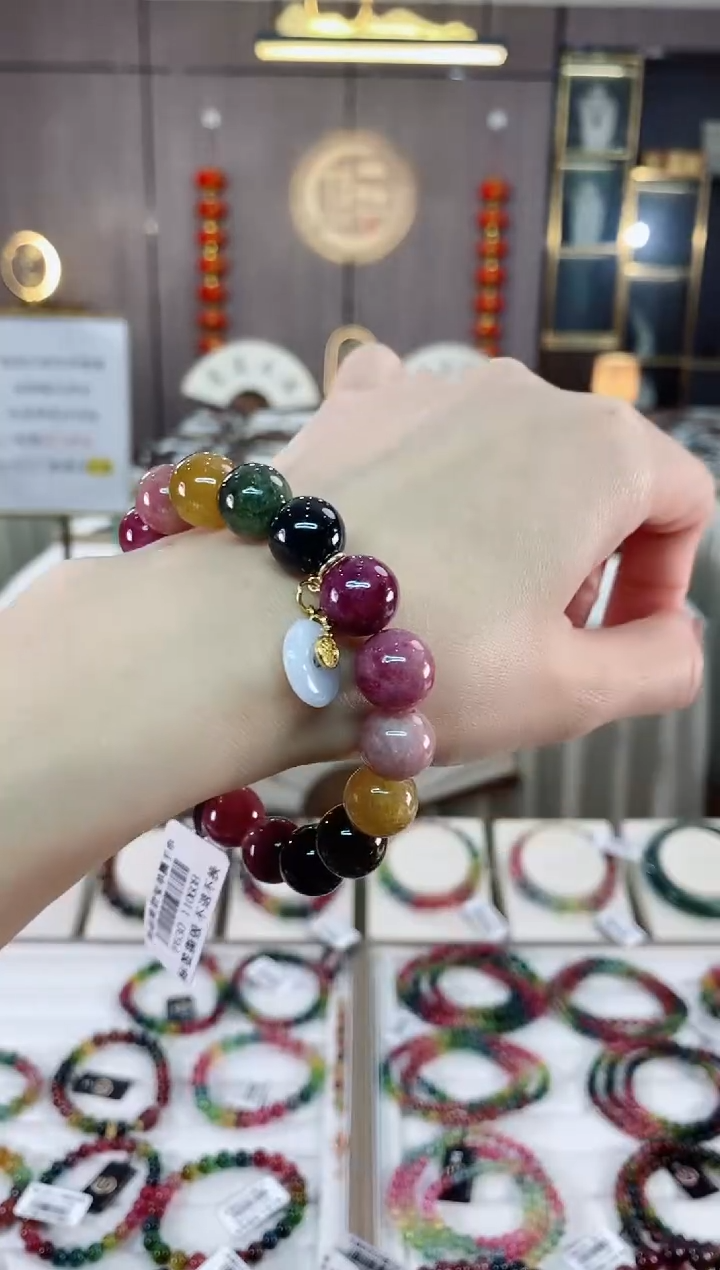 单圈手串11mm+未镶嵌碧玺（多样性发一条）hon