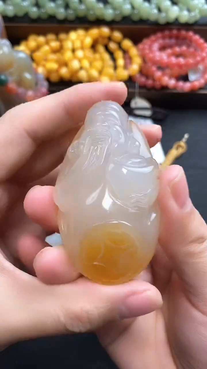 【闪购商品】玛瑙/玉髓把件未镶嵌1