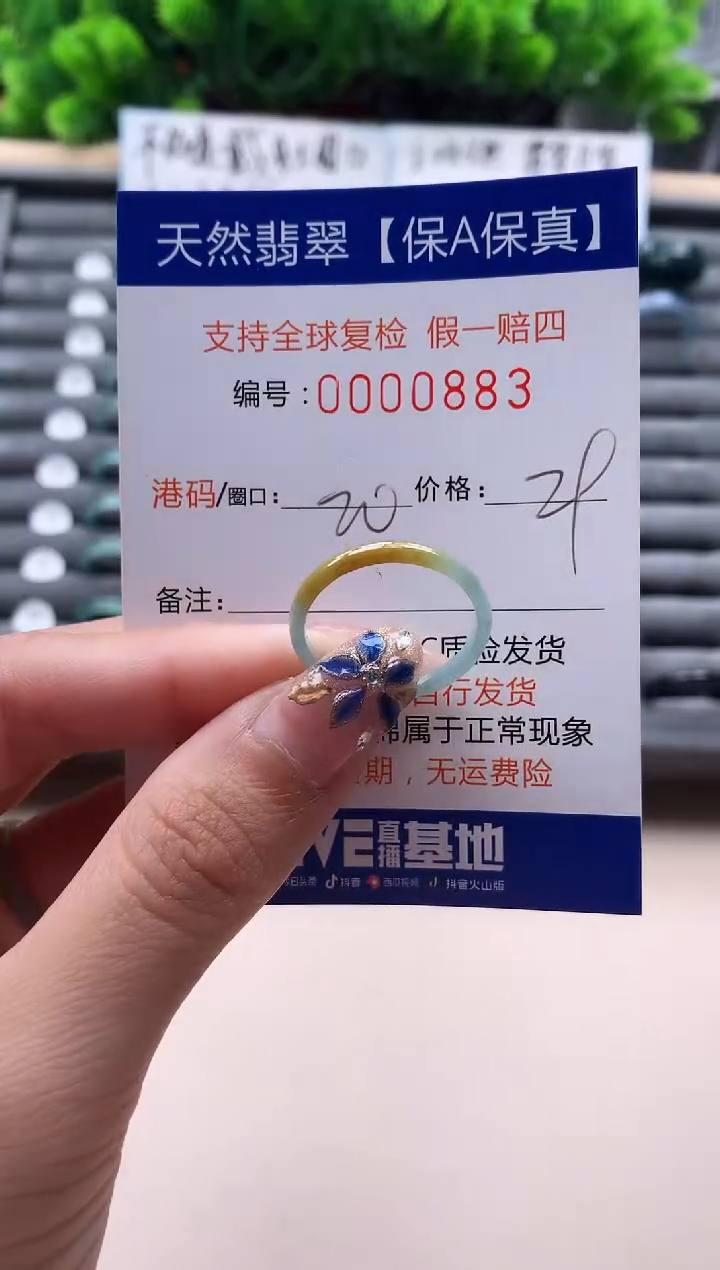 未镶嵌戒指翡翠883