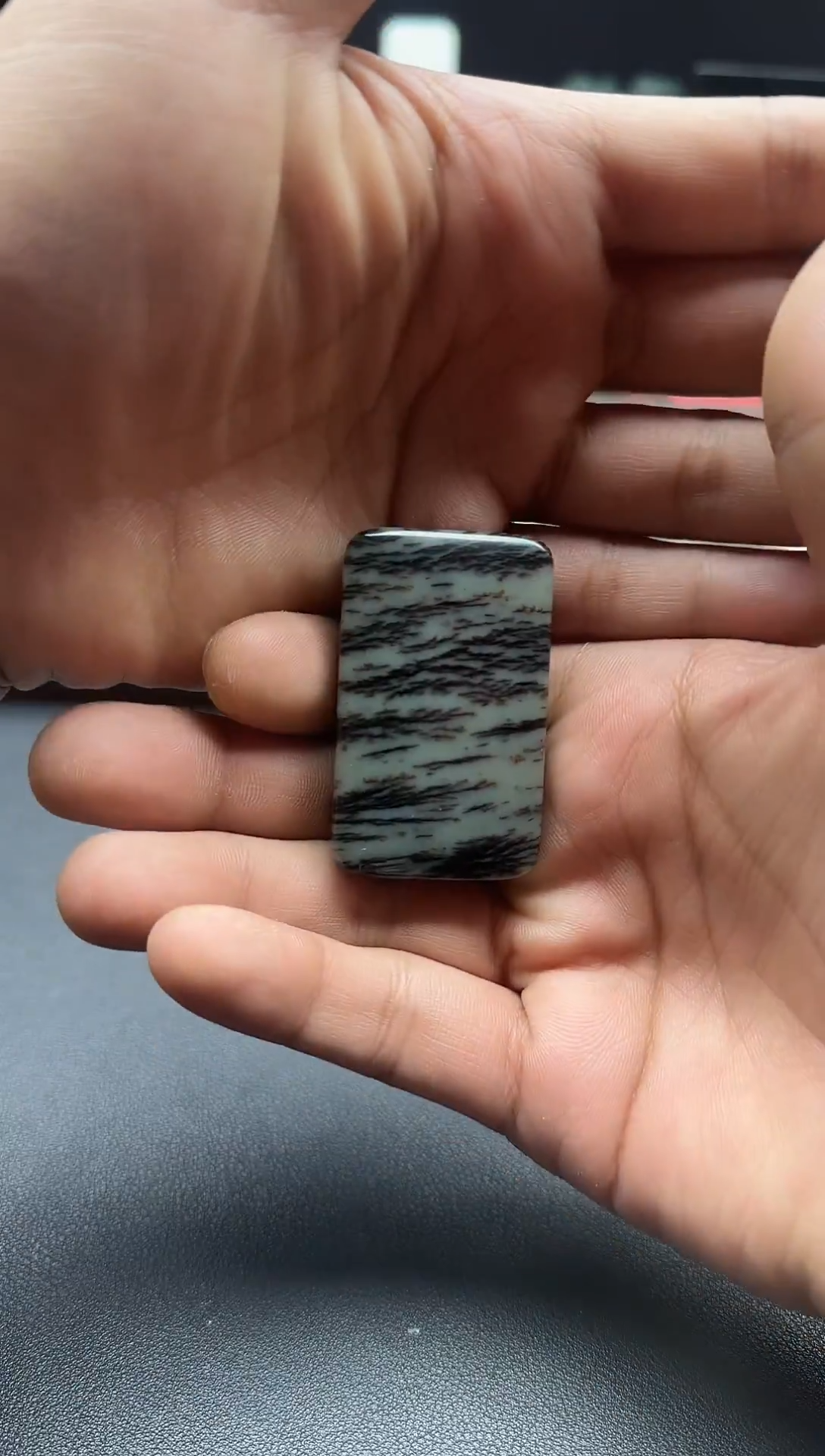 颈饰未镶嵌和田玉若羌水草意境平安卡35无事牌