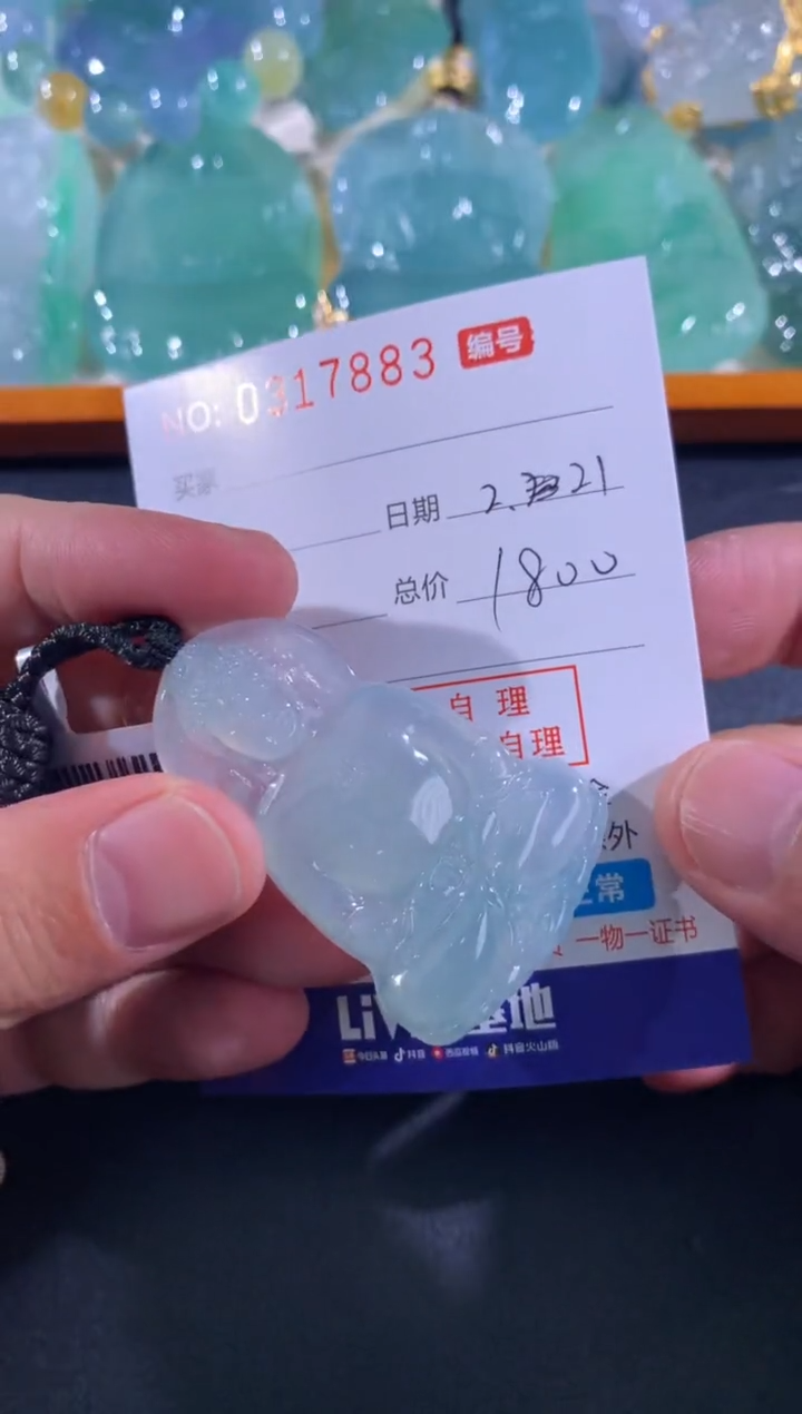 【闪购商品】翡翠颈饰未镶嵌天然A货翡翠