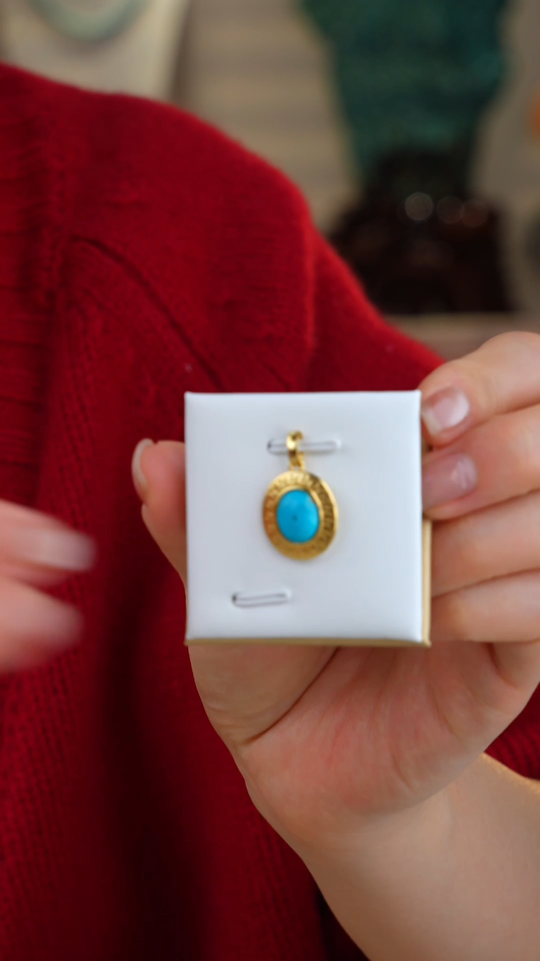 【闪购商品】绿松石项链银S925镀金镶嵌多样性发货