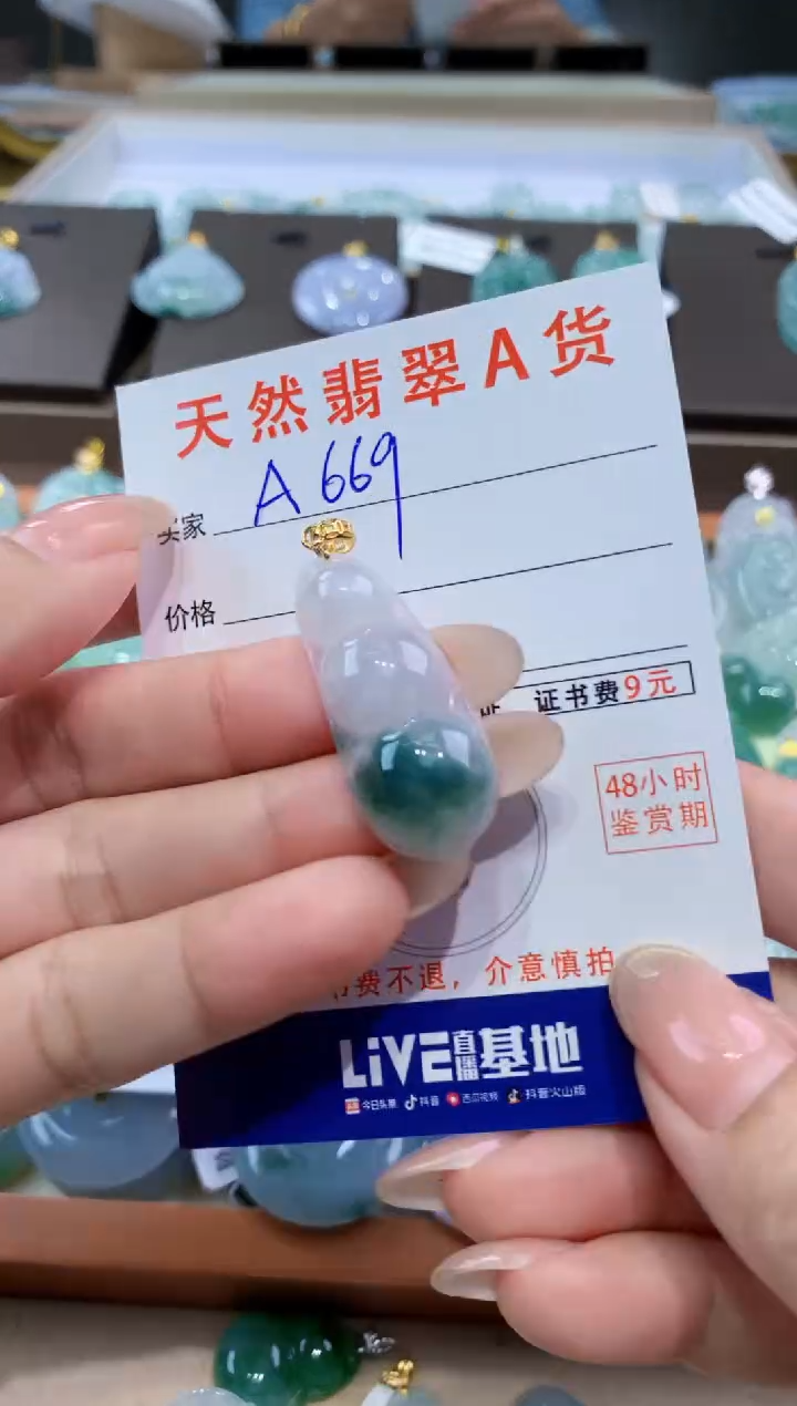 颈饰未镶嵌翡翠天然缅甸翡翠A货挂件 