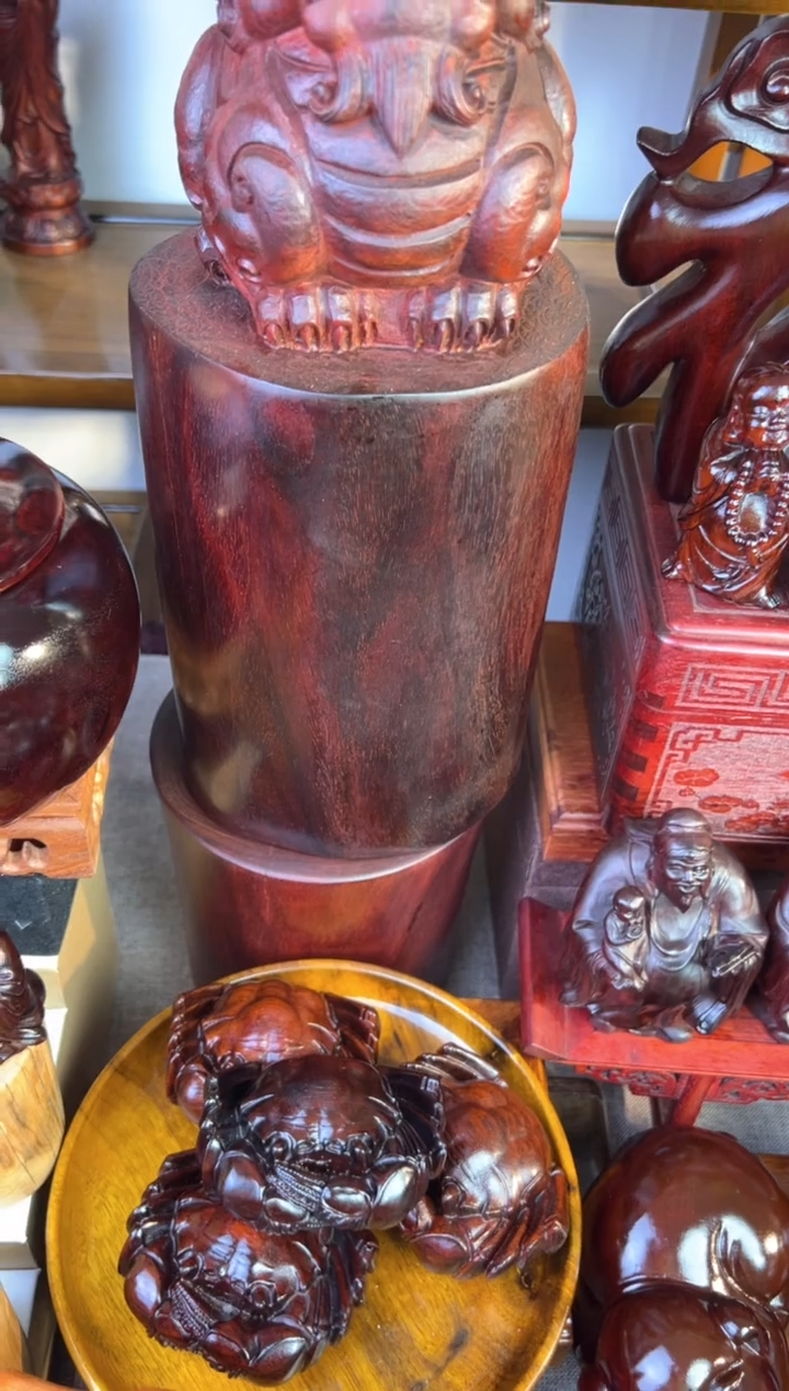 【闪购商品】檀香紫檀（小叶紫檀）貔貅柱