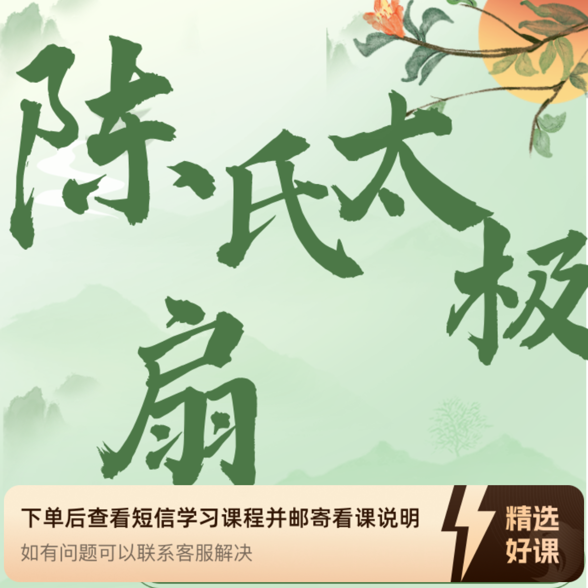 陈氏三十四式太极扇（长期有效观看）（留意短信解锁课程）