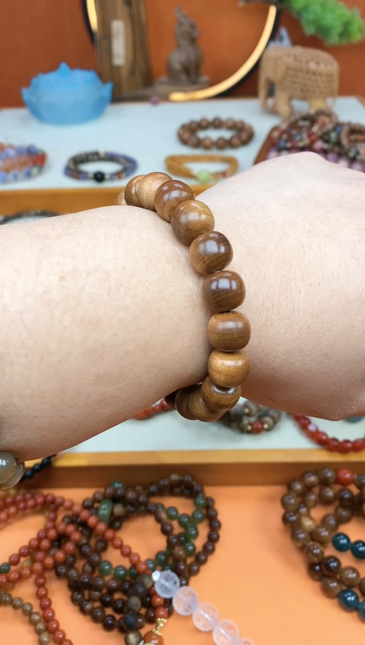 【闪购商品】檀香木手串/手链单圈印度老山檀黑肉手串