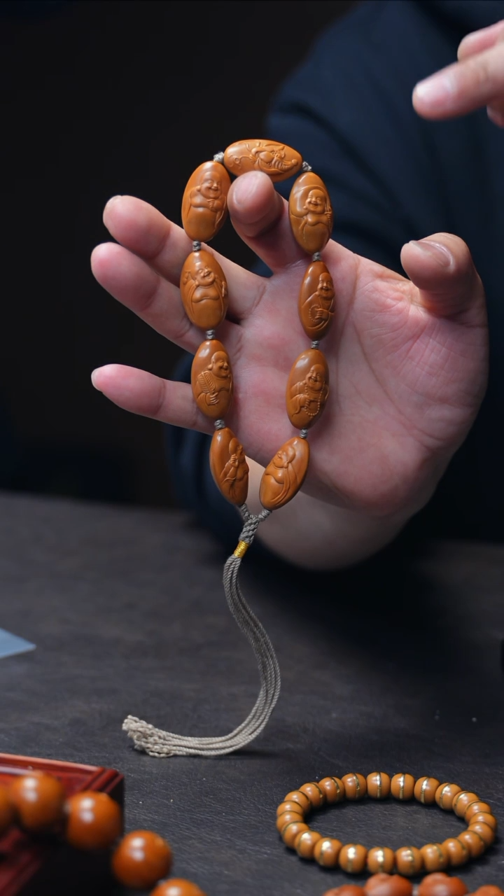 【闪购商品】橄榄核手串/手链浮雕弥勒手串
