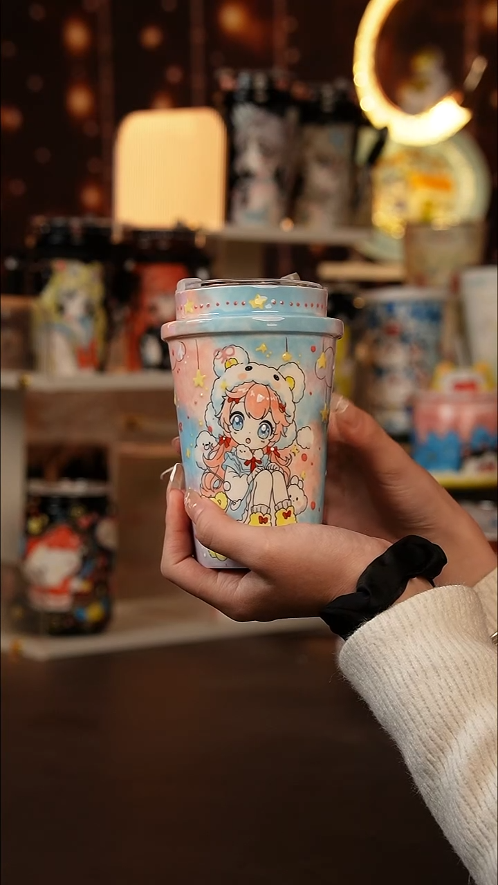 （玉泥）景德镇手工手绘文创陶瓷杯