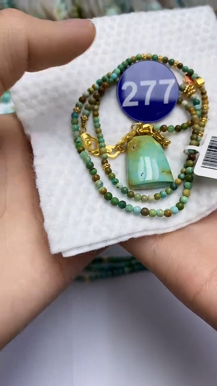 【闪购商品】绿松石项链银S925镶嵌277