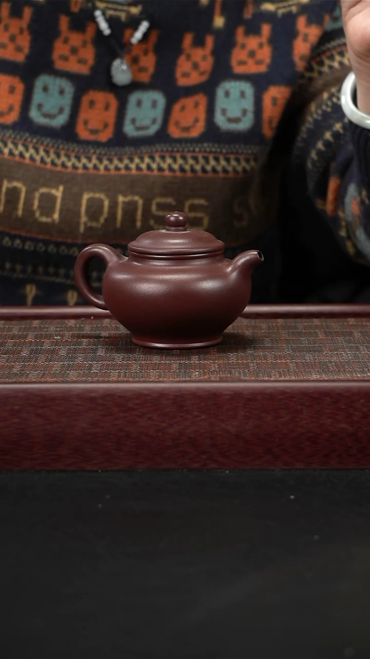 茶壶紫砂jf紫泥掇只220cc