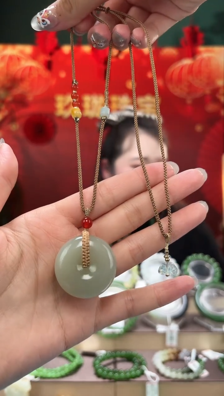 【闪购商品】和田玉吊坠(不含链)未镶嵌平安扣吊坠