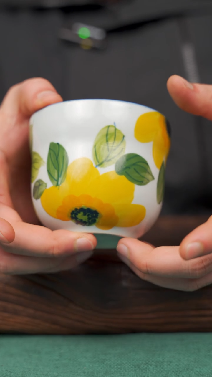 【闪购商品】瓷片52景德镇杯釉下手工手绘瓷器