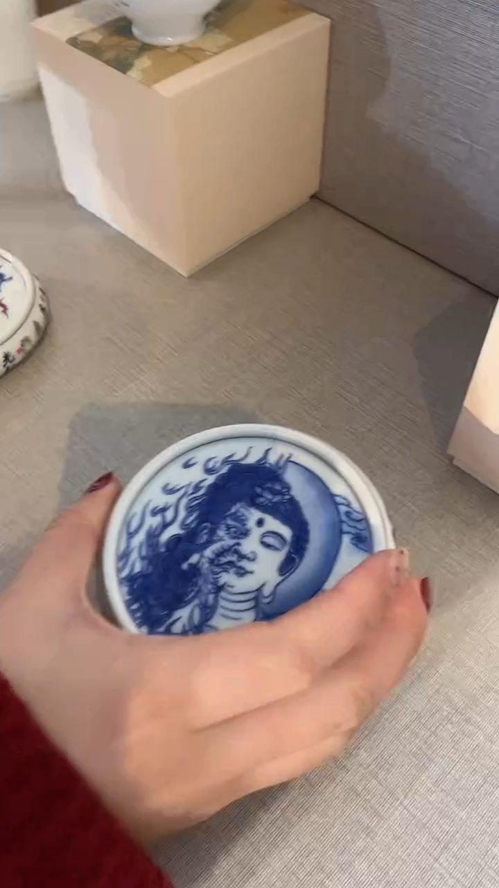 景德镇高温瓷佛盖置