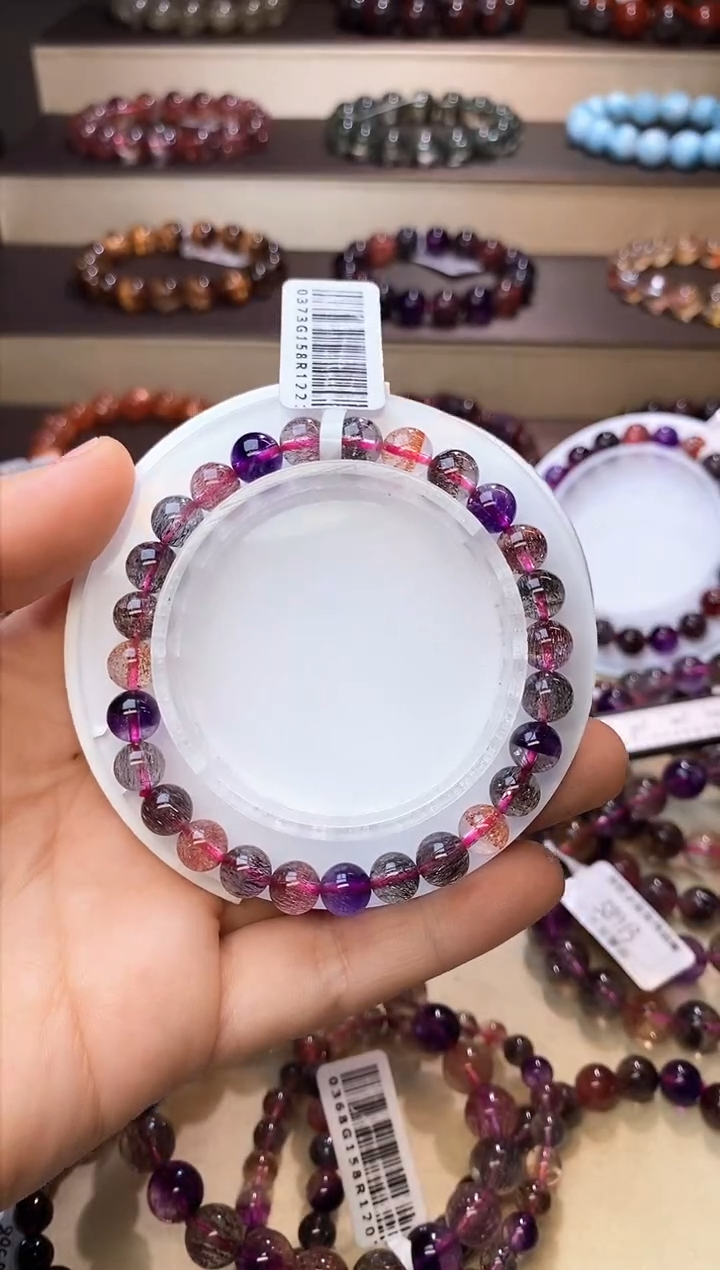 【闪购商品】水晶手链未镶嵌黑加仑超七7m+