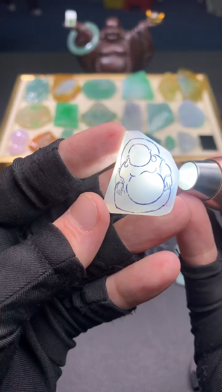 未镶嵌定制翡翠天然翡翠裸石（包工）