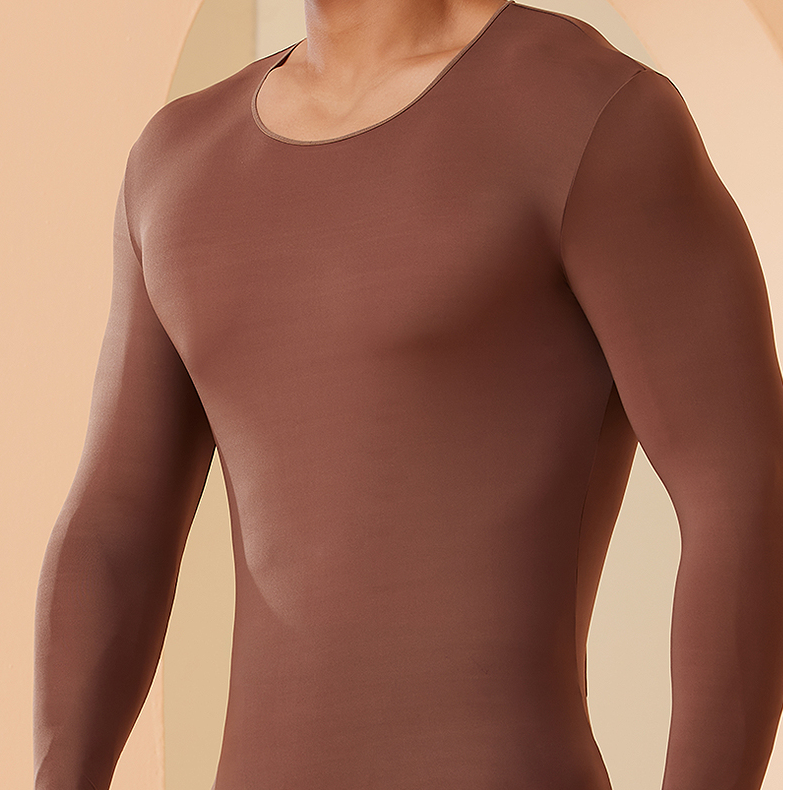 秋冬热力感保暖紧身高弹肌底衣男款玻尿酸美肤衣秋日穿搭亲肤舒适