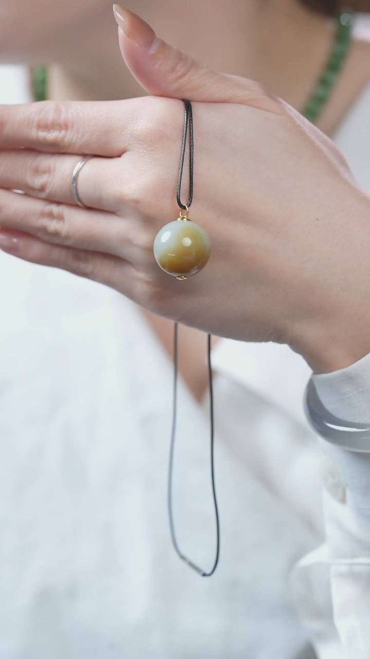 【闪购商品】和田玉吊坠(不含链)未镶嵌DX18Q02和田玉且末糖单珠