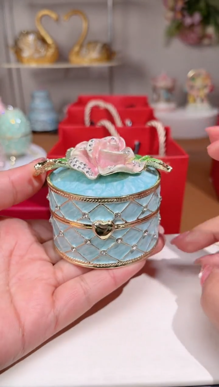 【闪购商品】易尚宝珐琅彩首饰盒