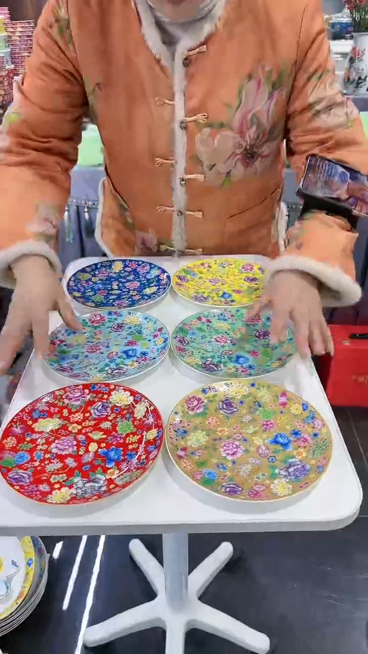 【闪购商品】瓷片7英寸骨碟6个景德镇陶瓷