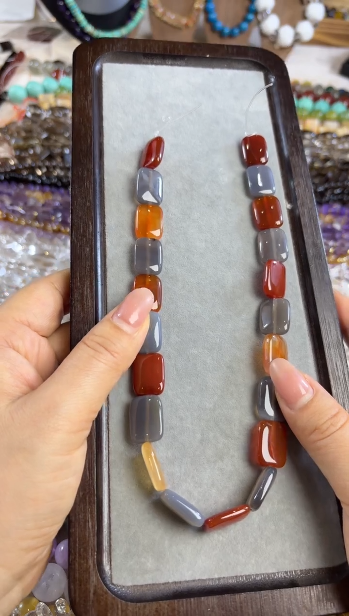 未镶嵌玛瑙/玉髓珠宝半成品多宝玛瑙