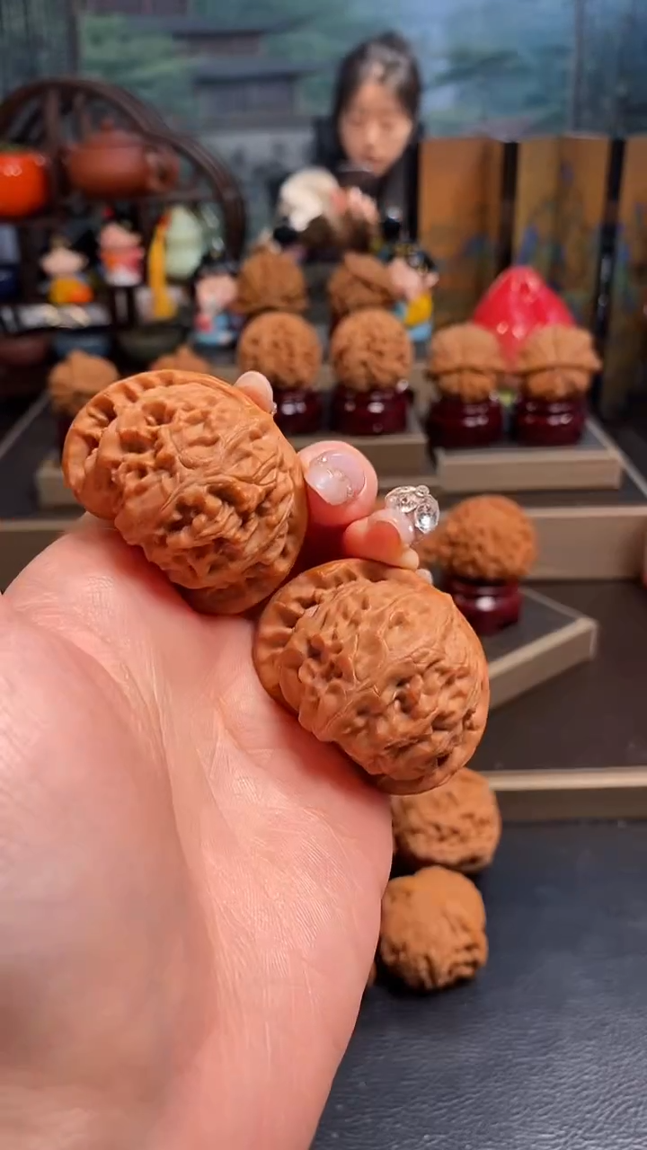 【闪购商品】文玩核桃吊坠H827宫灯43