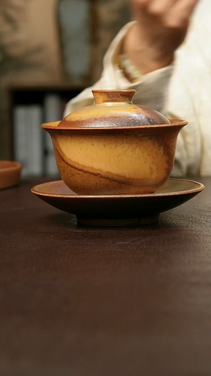 景德镇陶瓷杯碗柴烧多人