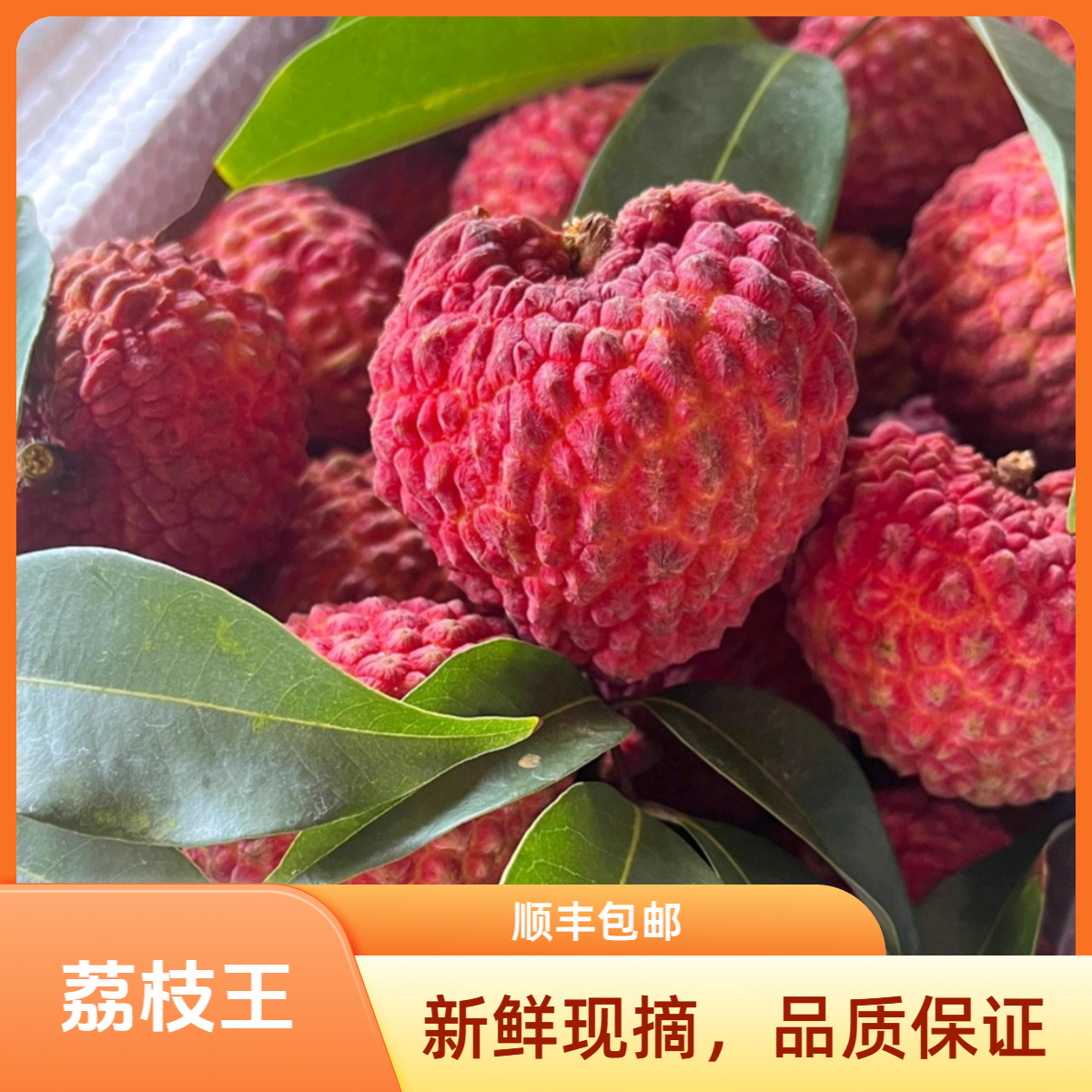 Sx【顺丰包邮】海南奶香火山荔枝王 香甜肉厚汁水丰富 9斤装应季新鲜水果荔枝同城送