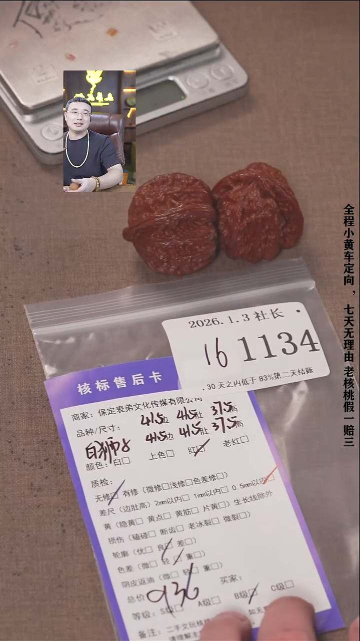 把件文玩核桃Q*X諘帝文化1134   白狮子