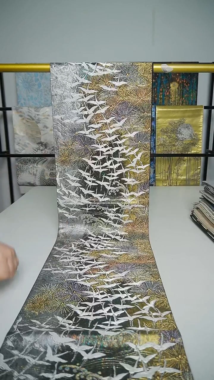 织绣织锦8群鹤六通