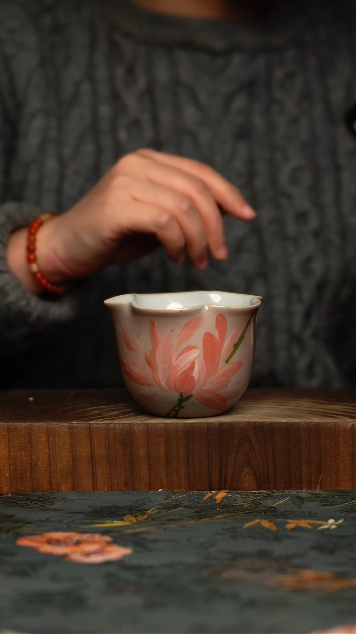 瓷片釉下彩手工手绘同款