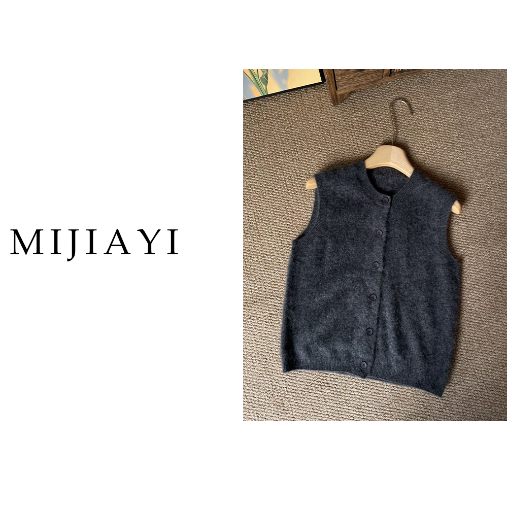 /绒感马甲/~羊毛羊绒【衣长58 胸围106】冬日质感内搭 FF2515