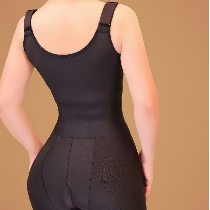 SEMRA瑟穆菈013平角塑身连体衣提臀打底蕾丝边塑身衣收腹