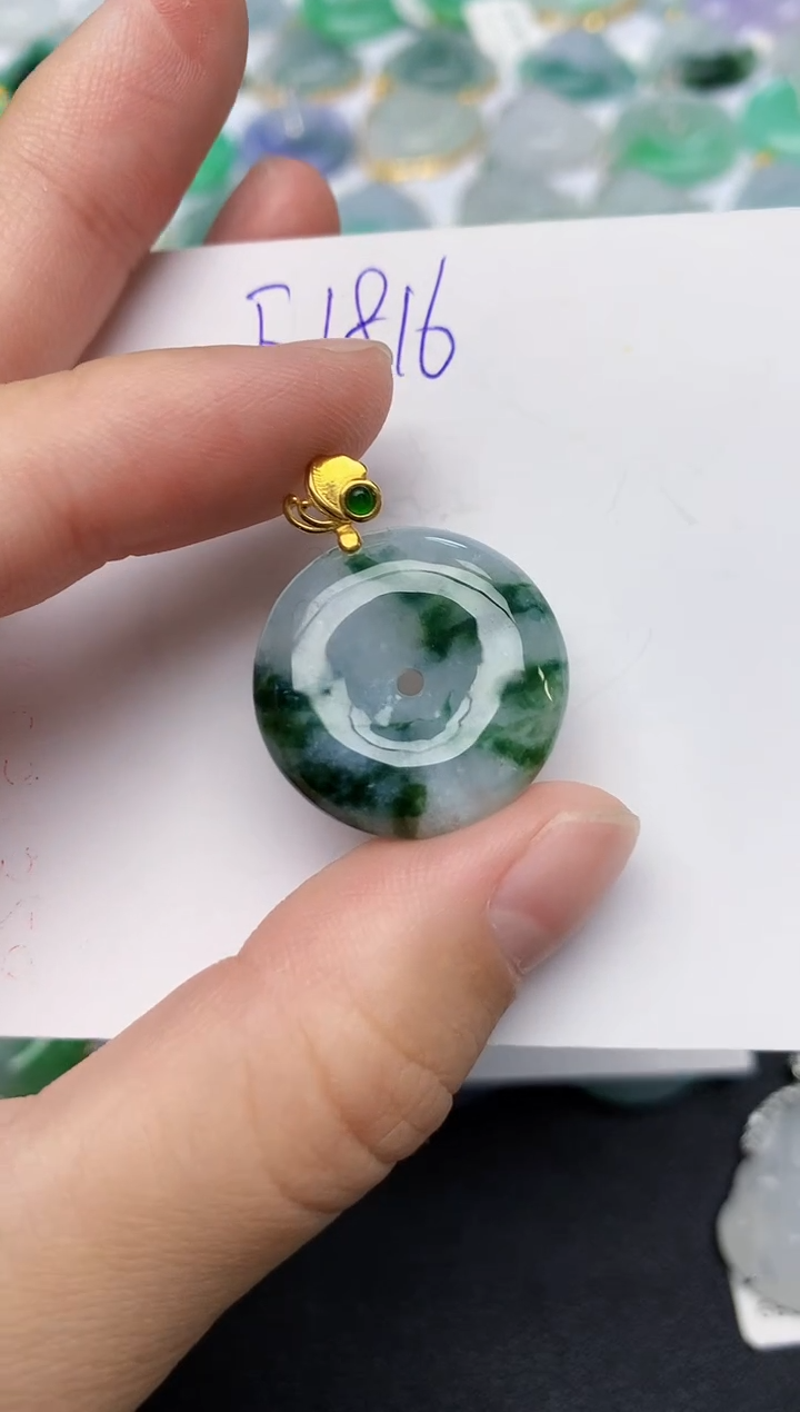 颈饰未镶嵌翡翠天然缅甸A货翡翠百元以上9元证书费自理