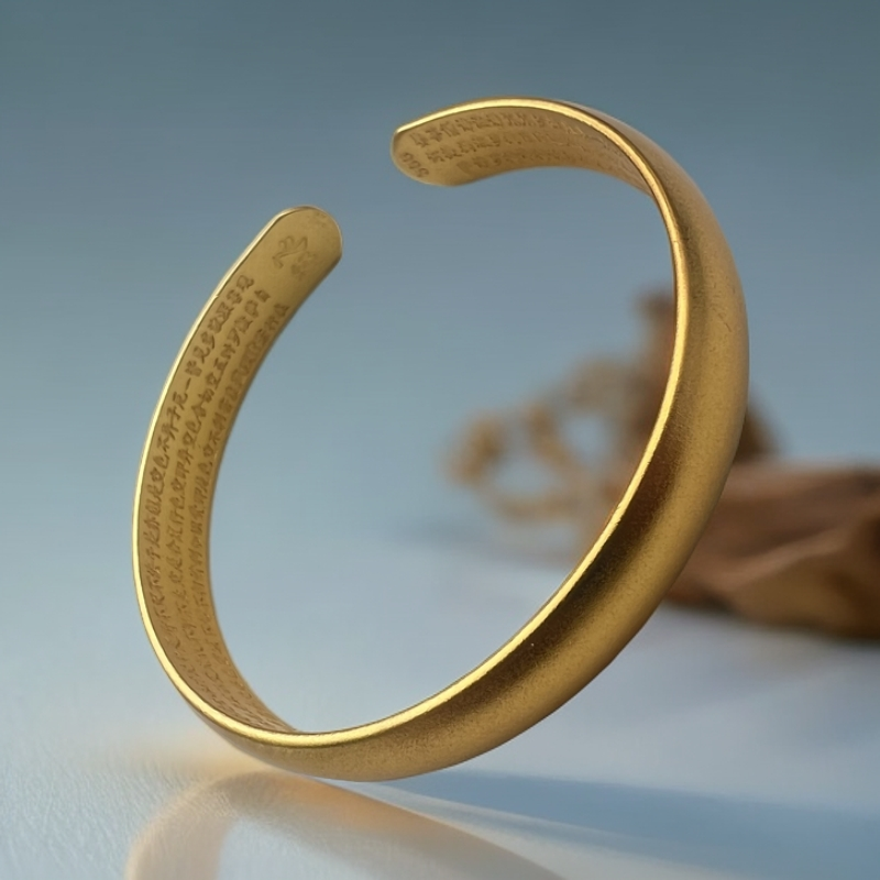 【七七专属】国潮复古风女士合金心经手镯SZ63199