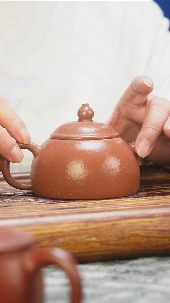 茶壶紫砂绝红将坡半月