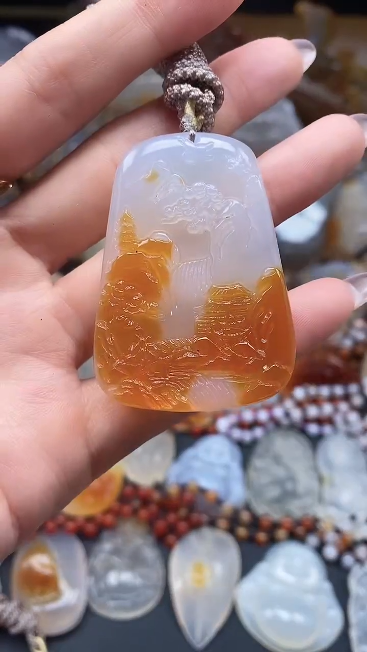 【闪购商品】玛瑙/玉髓颈饰未镶嵌dd