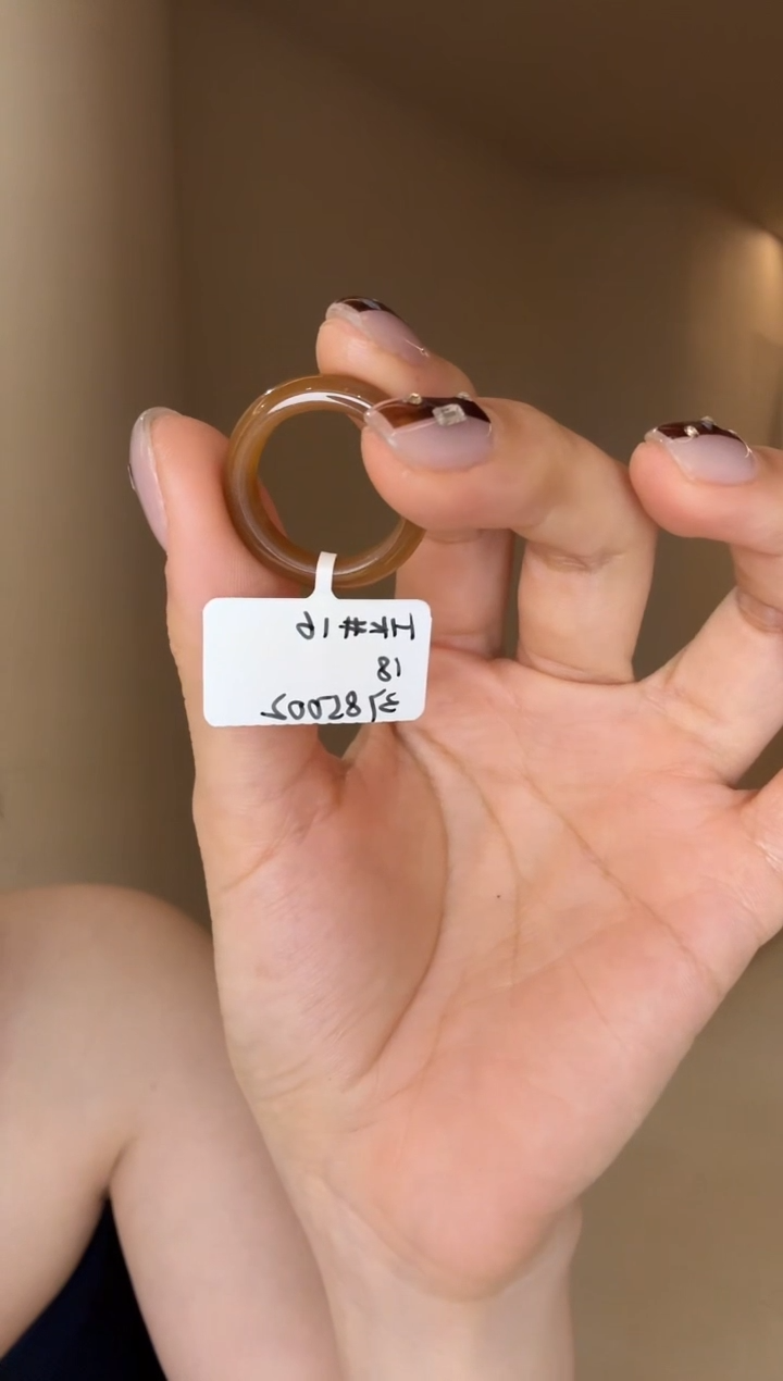 【闪购商品】和田玉戒指未镶嵌16码全糖