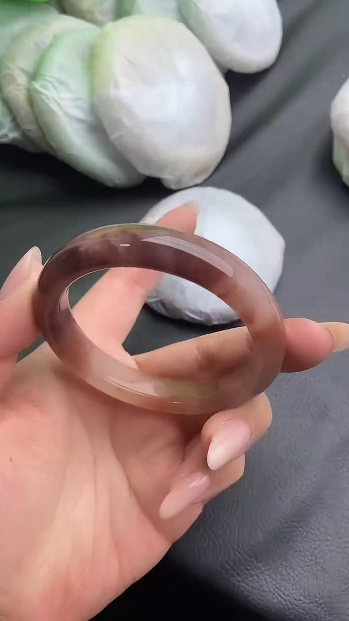 未镶嵌手镯石英质玉瑕疵46+56/57