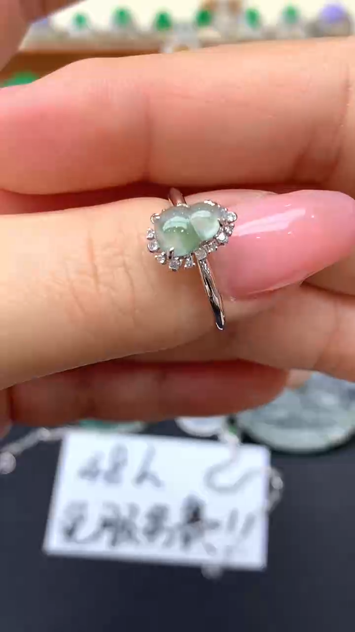 【闪购商品】翡翠戒指18K金镶嵌207-天然翡翠