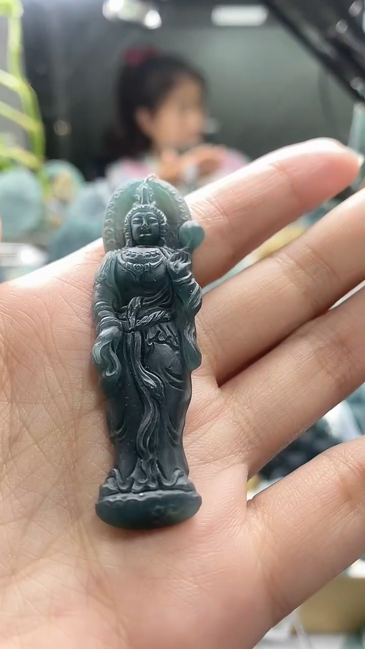 定制翡翠未镶嵌翡翠毛货不退不换6.7