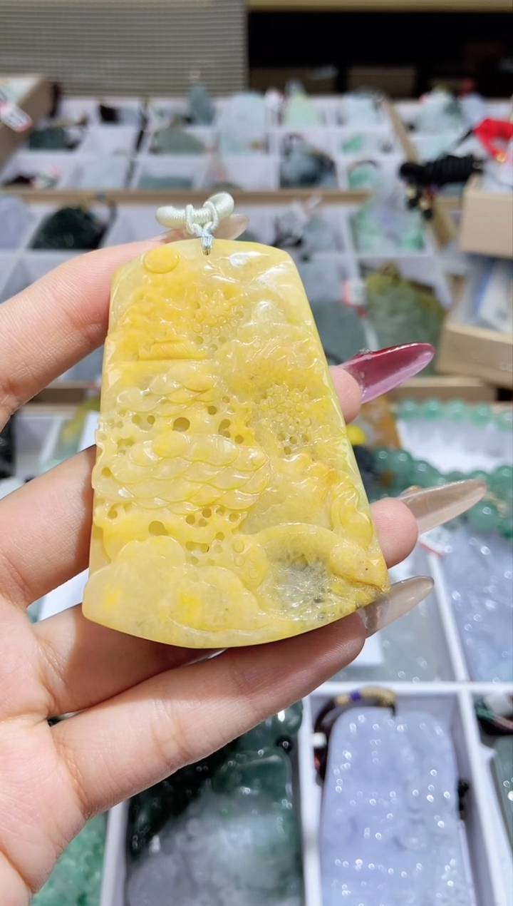 【闪购商品】翡翠颈饰未镶嵌天然缅甸翡翠A货未镶嵌