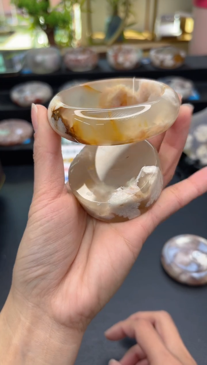 【闪购商品】石英质玉手镯未镶嵌C533(57圈赠送镯心)