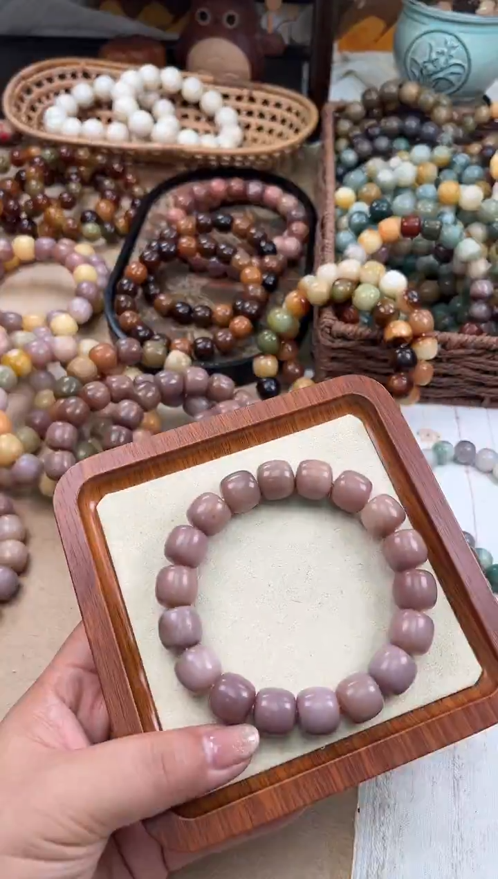 手串菩提根/象牙果a660卡15 干磨玫瑰微瑕